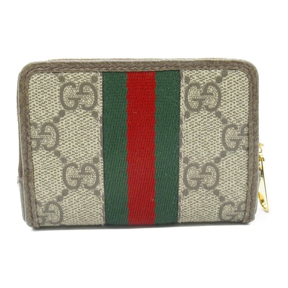 GUCCI Double G Playing Card Set Wallet/Coin Case Wallet Coated Canvas Leather... - Picture 3 of 11